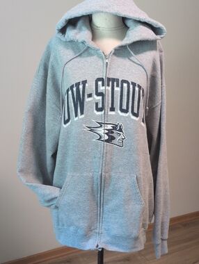 2 Champion UW Stout X-Large Hoodies And Coffee Mug